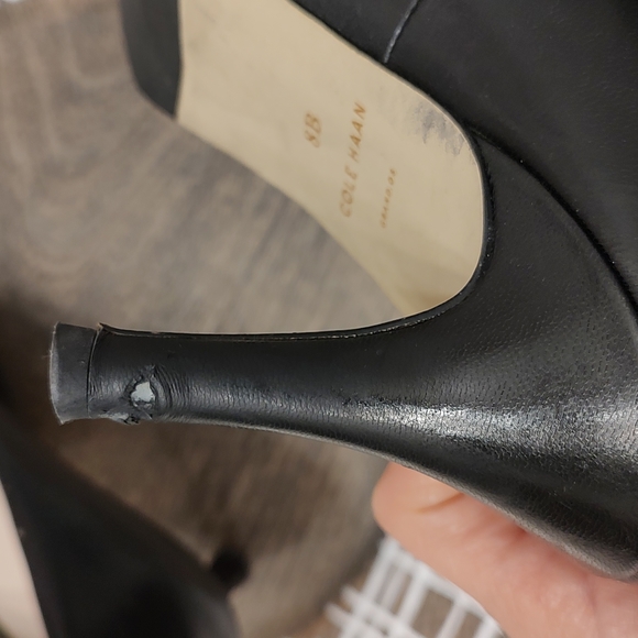 🖤GUC Cole Haan Grand OS Nike Smooth Leather Stiletto Pumps, Black, 8M - Picture 12 of 14